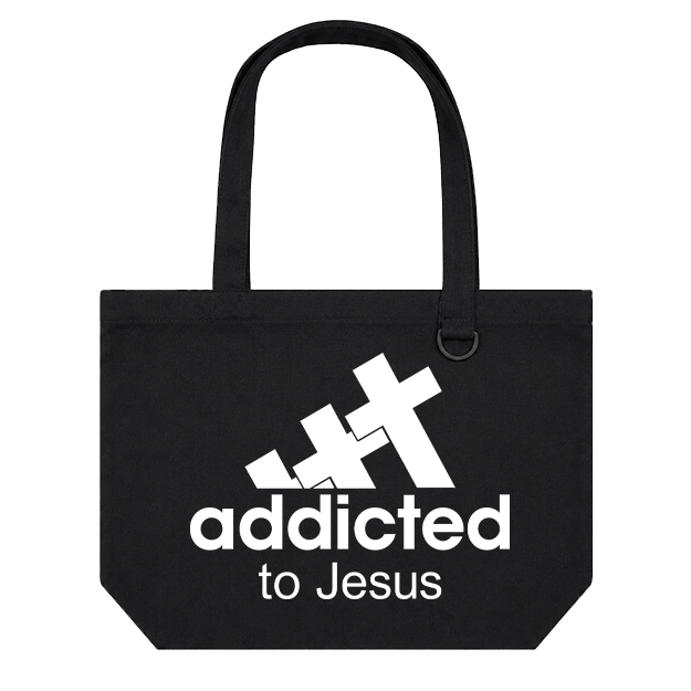 Landscape Tote Bag: Addicted to Jesus