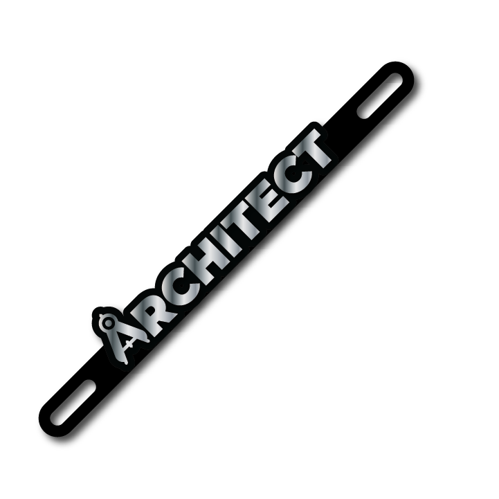 Car Plate Badge: Architect Ver 2