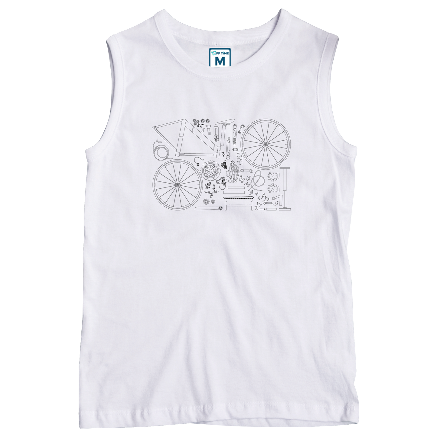 Sleeveless Drifit Shirt: Bike Parts