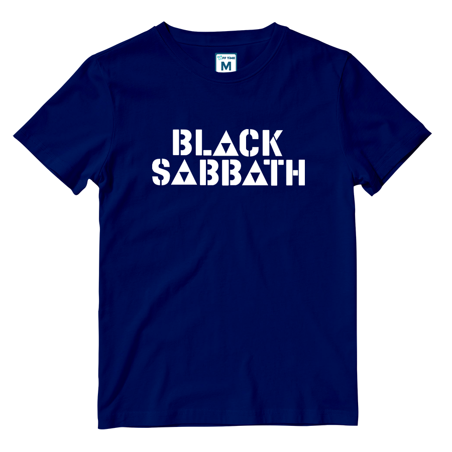 Cotton Shirt: Black Sabbath Triangle Logo