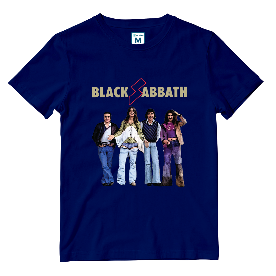 Cotton Shirt: Black Sabbath Group Colorful