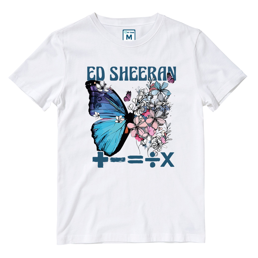 Cotton Shirt: Blue Butterfly