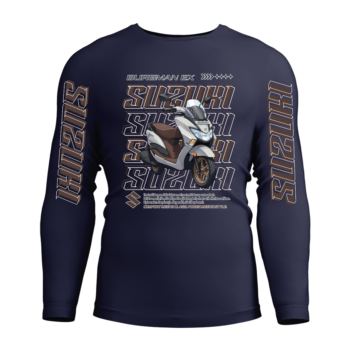 Long Sleeve Drifit Shirt: Burgman Ex