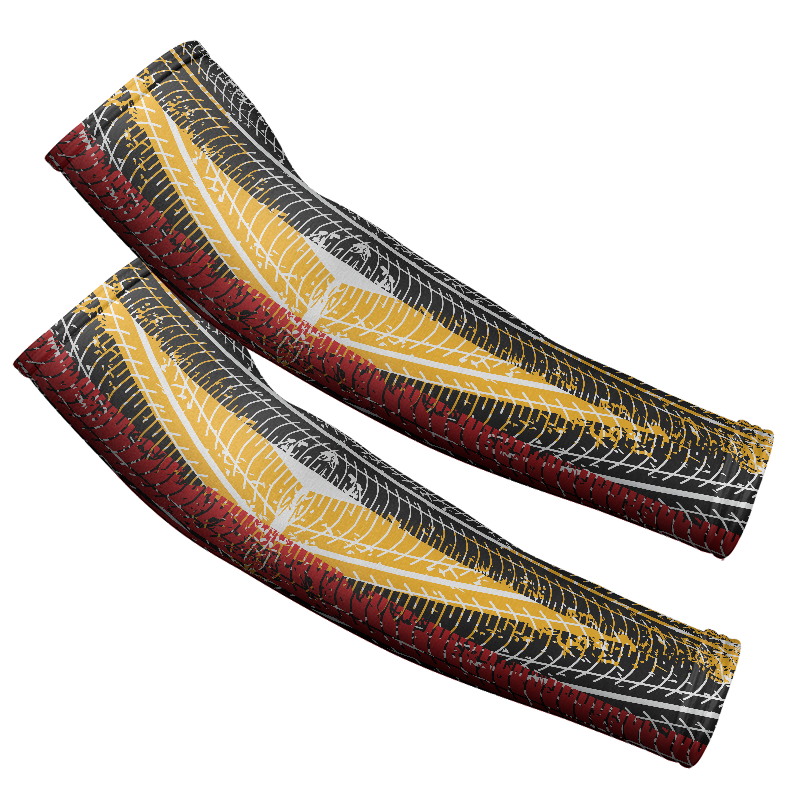 Arm Sleeves: Colored Tracks
