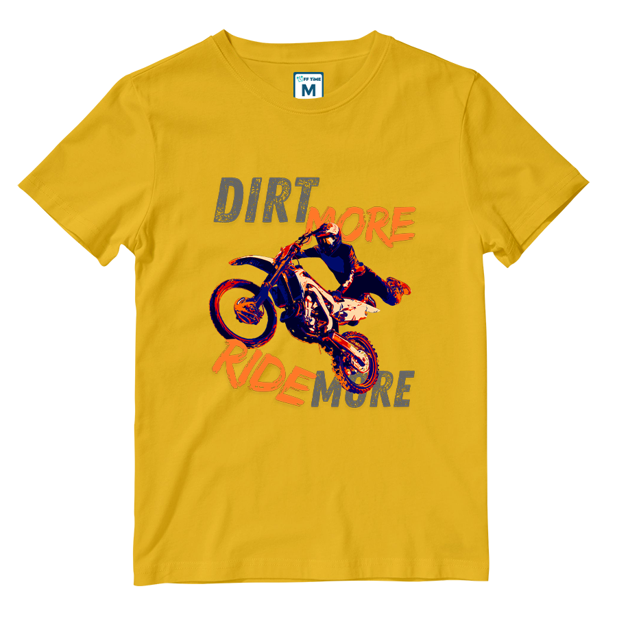 Cotton Shirt: DIRT MORE RIDE MORE