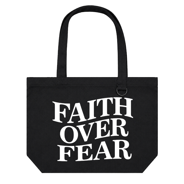 Landscape Tote Bag: Faith Over Fear