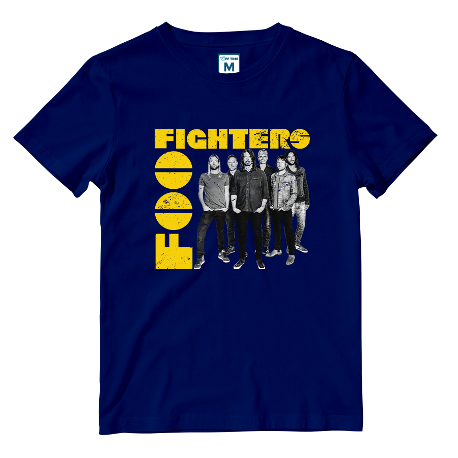 Cotton Shirt: Foo Fighters Monochrome