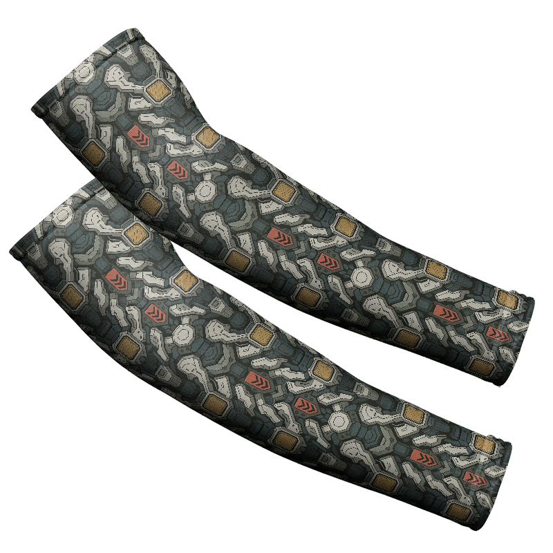 Arm Sleeves: Gray Mecha