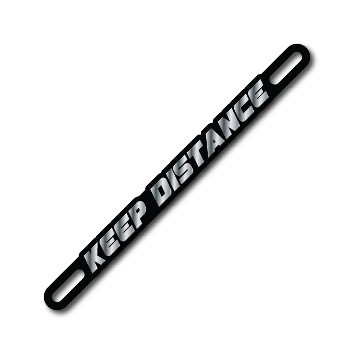 Car Plate Badge: Keep Distance