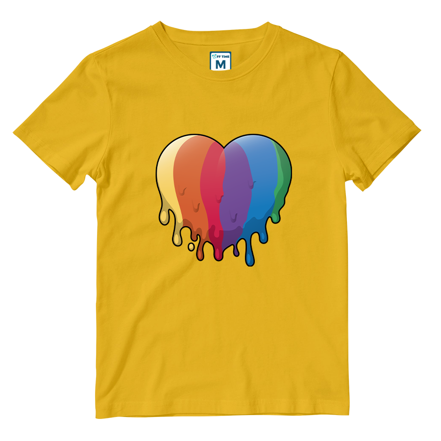 Cotton Shirt: LGBT Heart