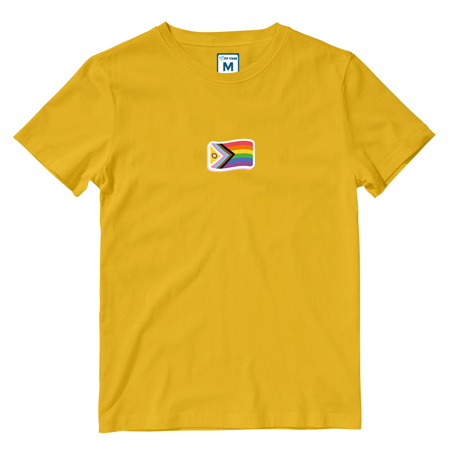 Cotton Shirt: LGBTQAI+ Flag