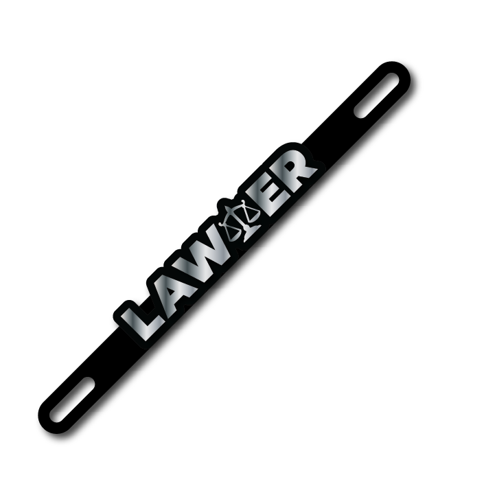 Car Plate Badge: Lawyer Ver 2