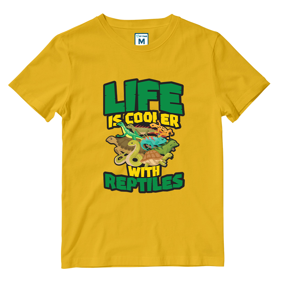 Cotton Shirt: Life Is Cooler With Reptiles