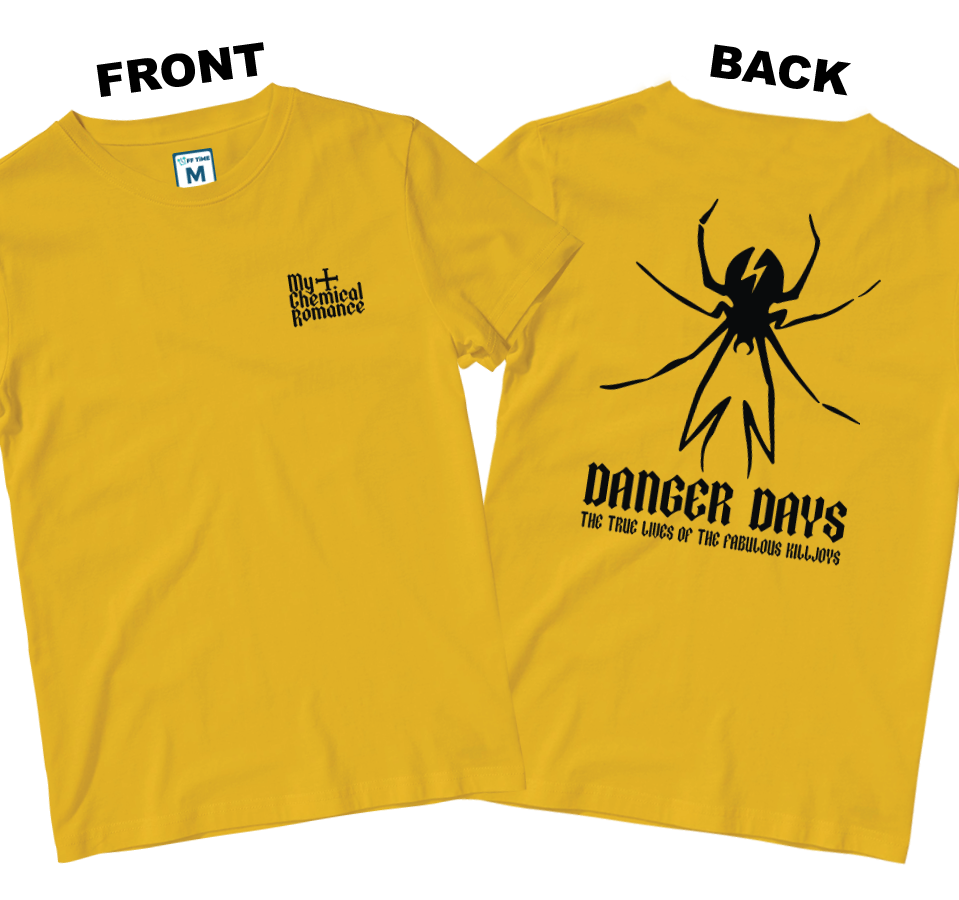 Cotton Shirt: MCR Danger Days Spider (Front and Back)