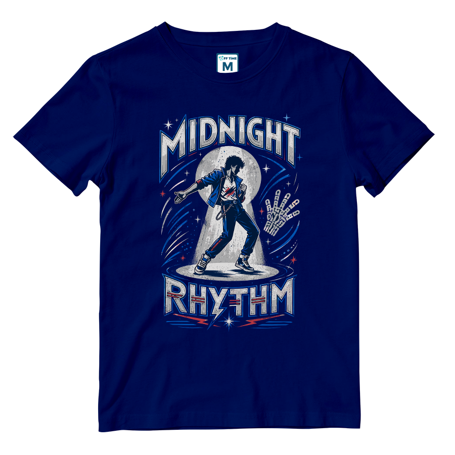 Cotton Shirt: Midnight Rhythm