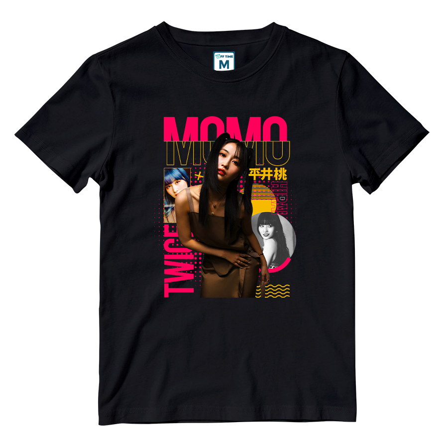 T-SHIRT〈BLACK〉MOMO / TWICE『THIS IS FOR』 TWICE THIS IS FOR T