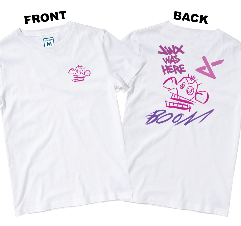 Cotton Shirt: Monkey Boom (Front and Back)