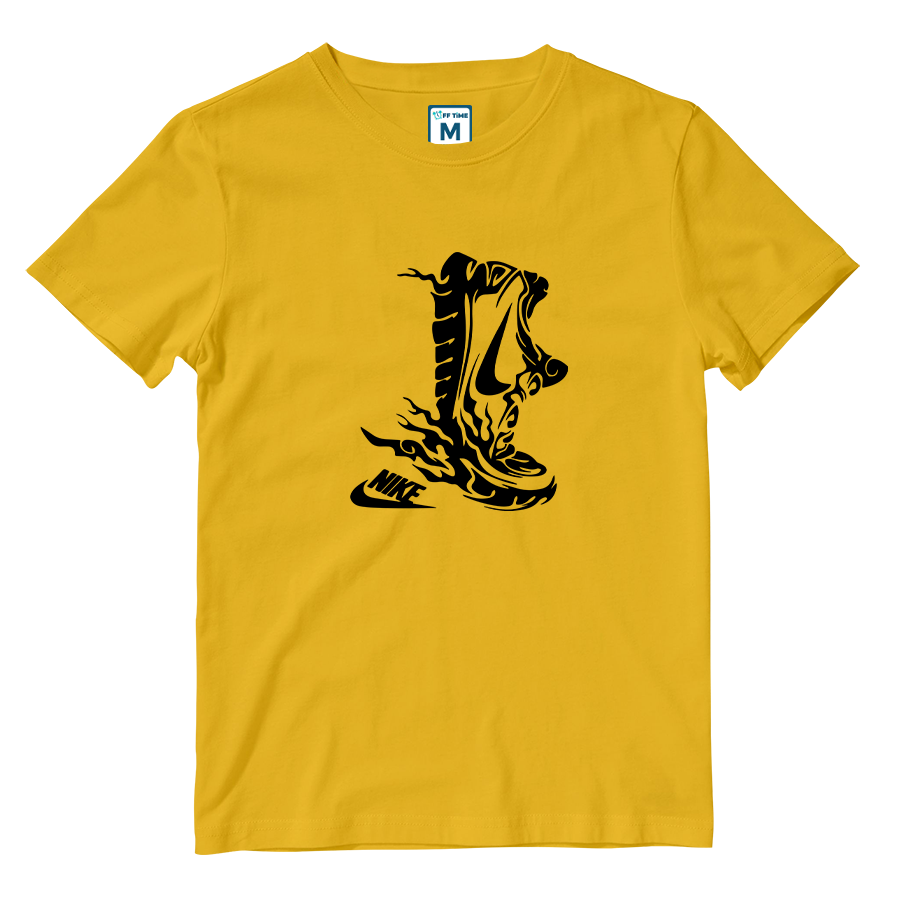 Cotton Shirt: Nike Running Shoes