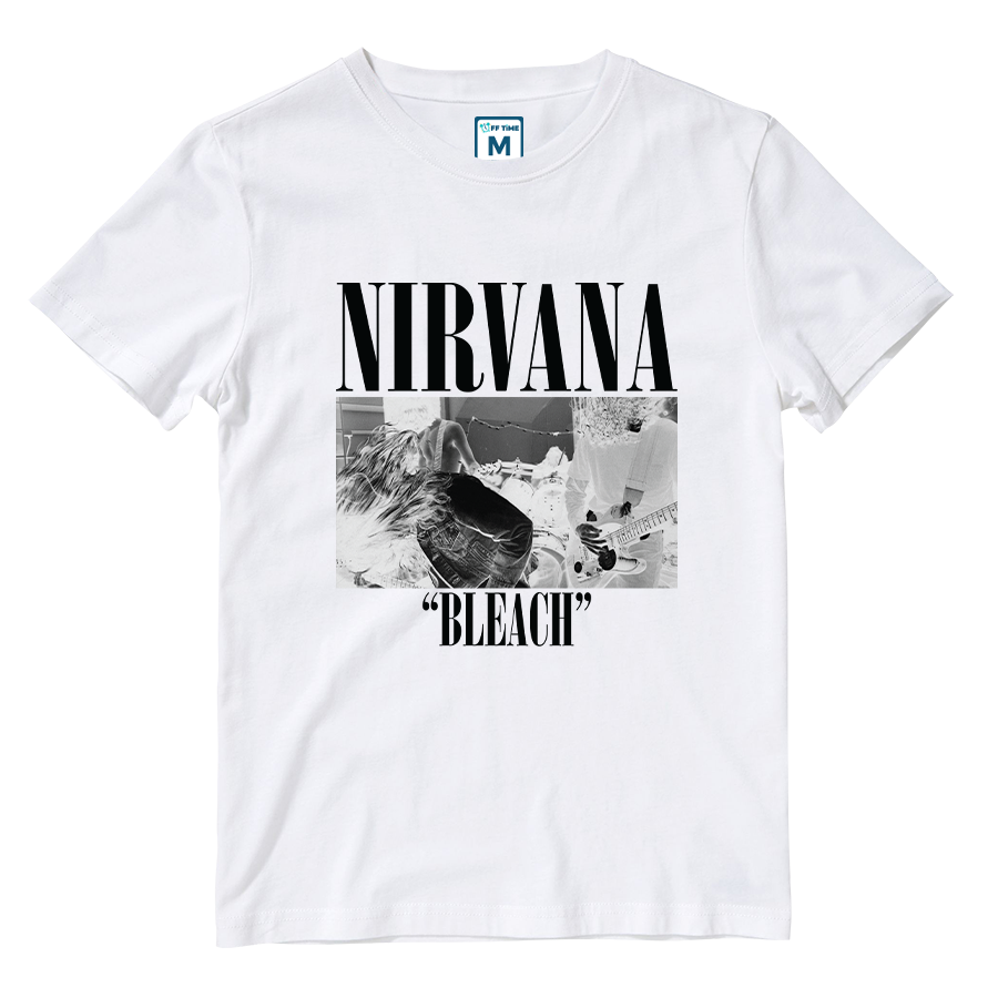 Cotton Shirt: Nirvana Bleach