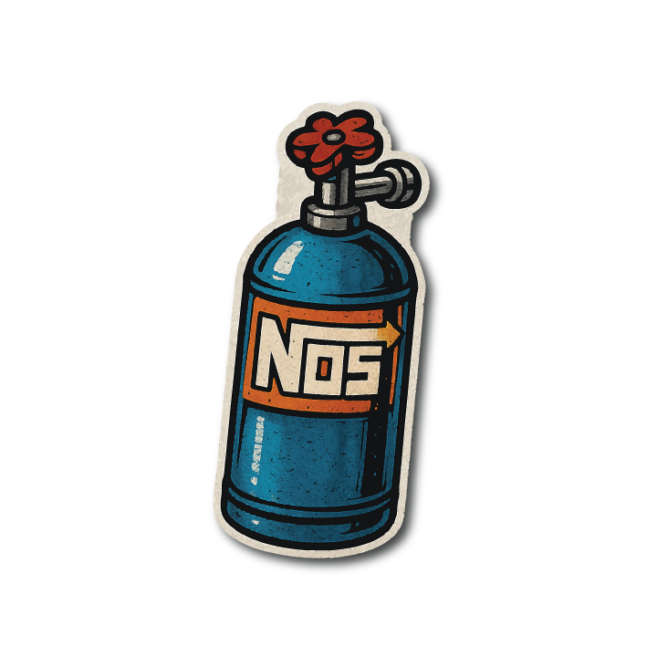 Acrylic Vehicle Badge: Nos