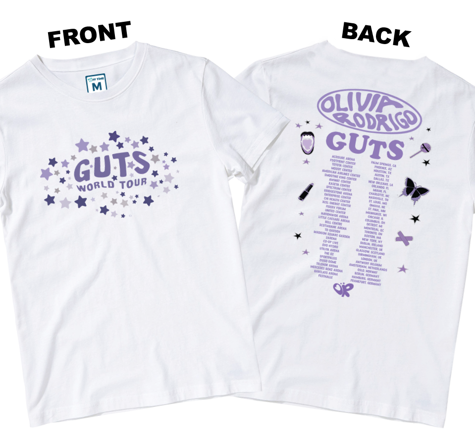 Cotton Shirt: OR Guts World Tour (Front and Back)