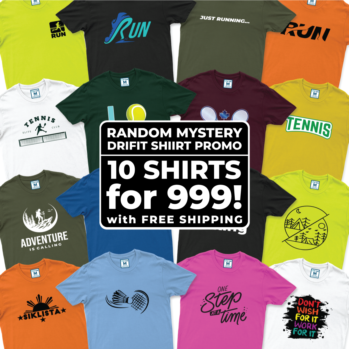 Drifit Shirt: Mystery Random Drifit Promo