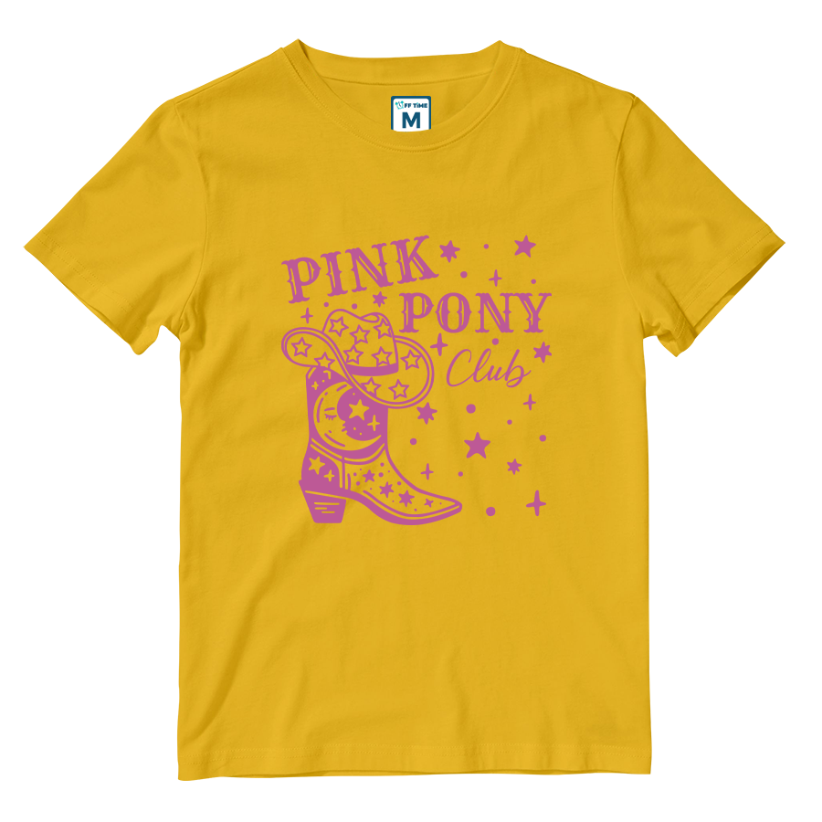 Cotton Shirt: Pink Pony Club Boots