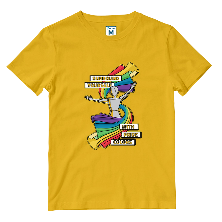 Cotton Shirt: Pride Colors