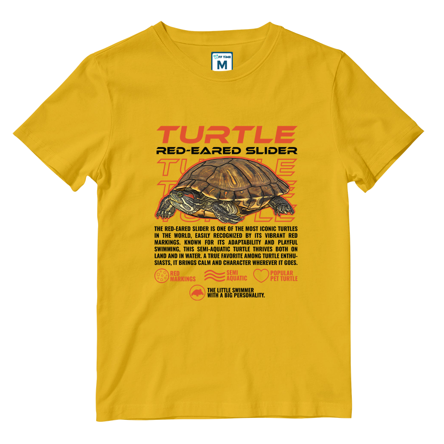 Cotton Shirt: Red Eared Slider Turtle