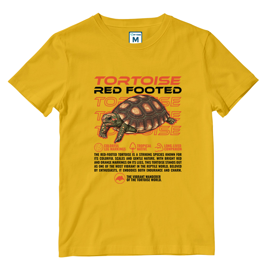 Cotton Shirt: Red Footed Tortoise