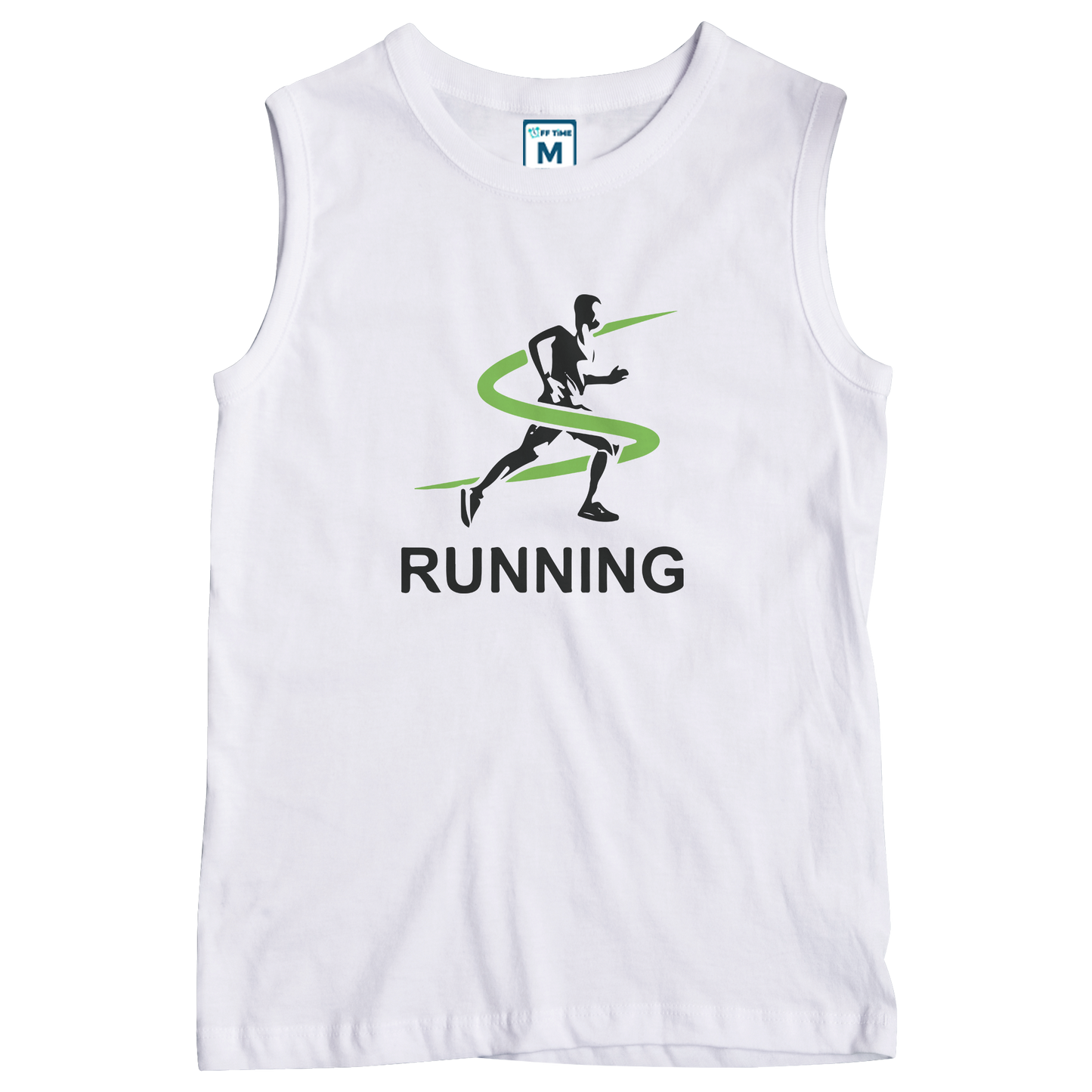 Sleeveless Drifit Shirt: Run Swirl
