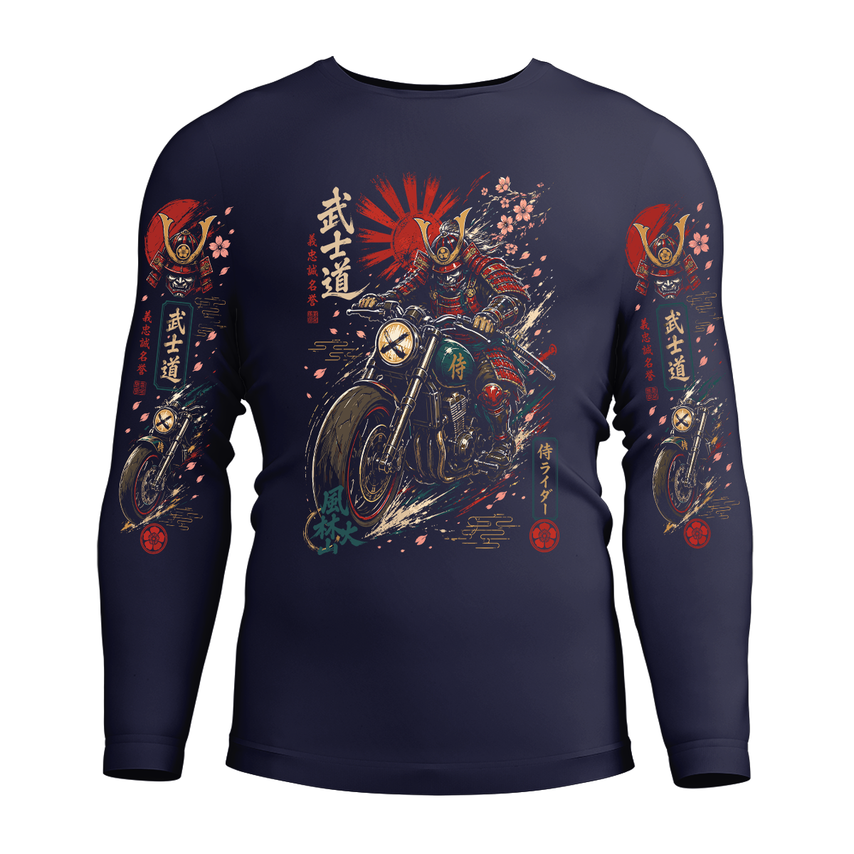 Long Sleeve Drifit Shirt: Samurai Rider