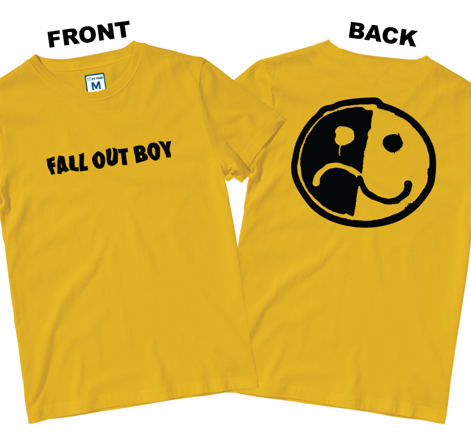 Cotton Shirt: Smile and Frown Logo (Front and Back)