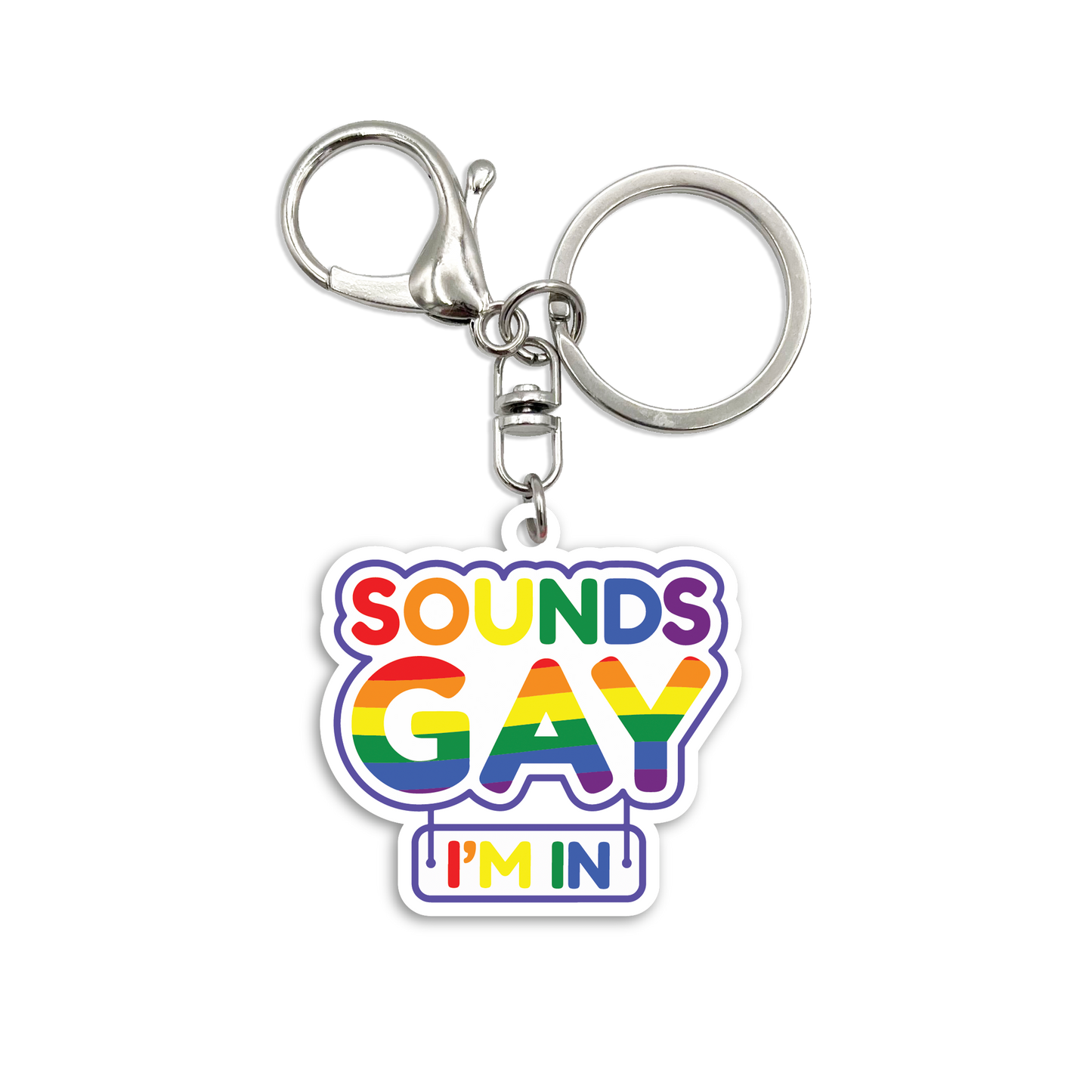 Acrylic Bag Charm: Sounds Gay