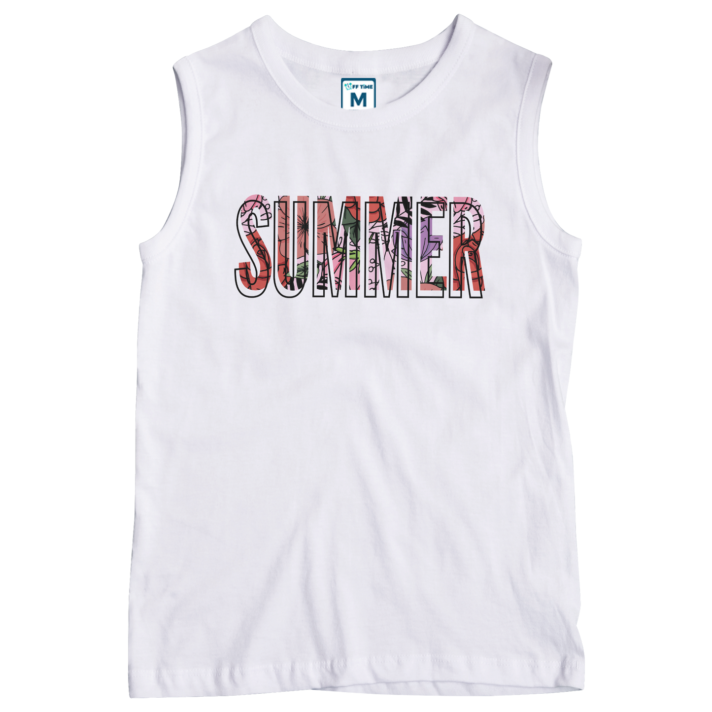 Sleeveless Drifit Shirt: Summer Text