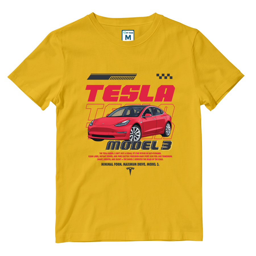 Cotton Shirt: TESLA MODEL 3