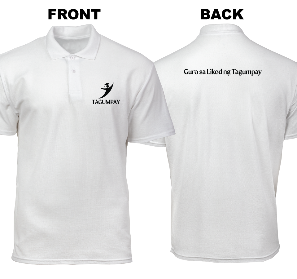 Cotton Polo Shirt: Tagumpay (Front and Back)