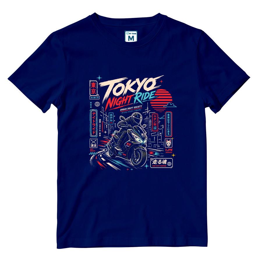 Cotton Shirt: Tokyo Night
