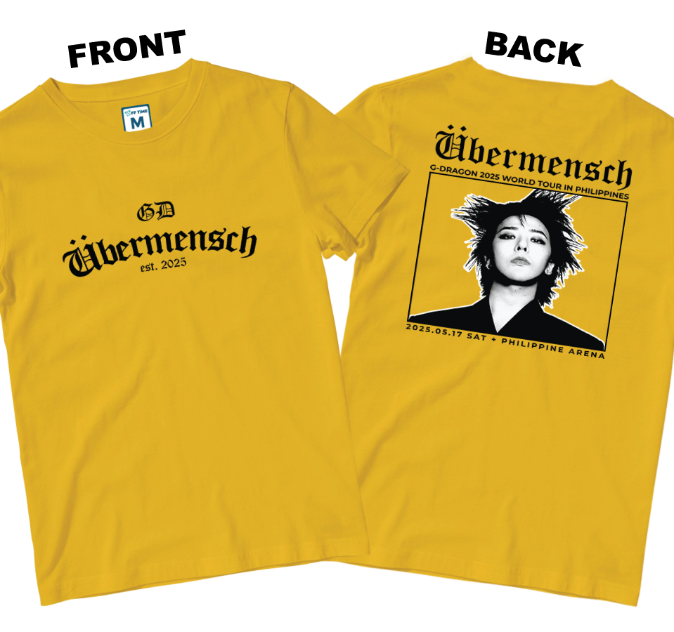 Cotton Shirt: Ubermensch Est 2025 (Front and Back)