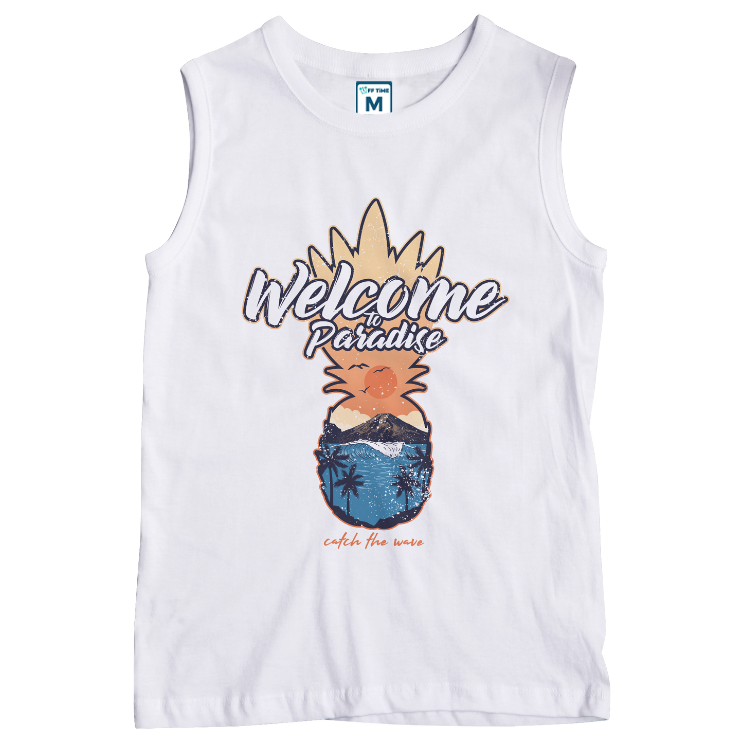 Sleeveless Drifit Shirt: Welcome Paradise