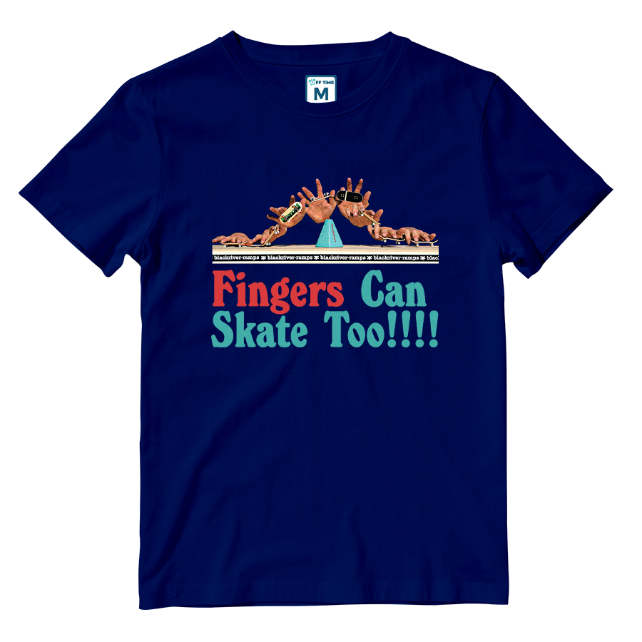 Cotton Shirt: Fingers Can Skate Too