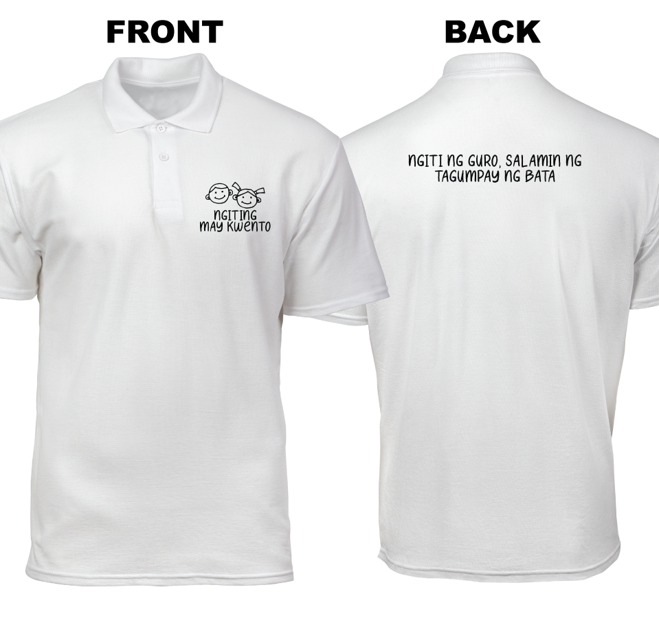 Cotton Polo Shirt: Ngiting may kwento (Front and Back)