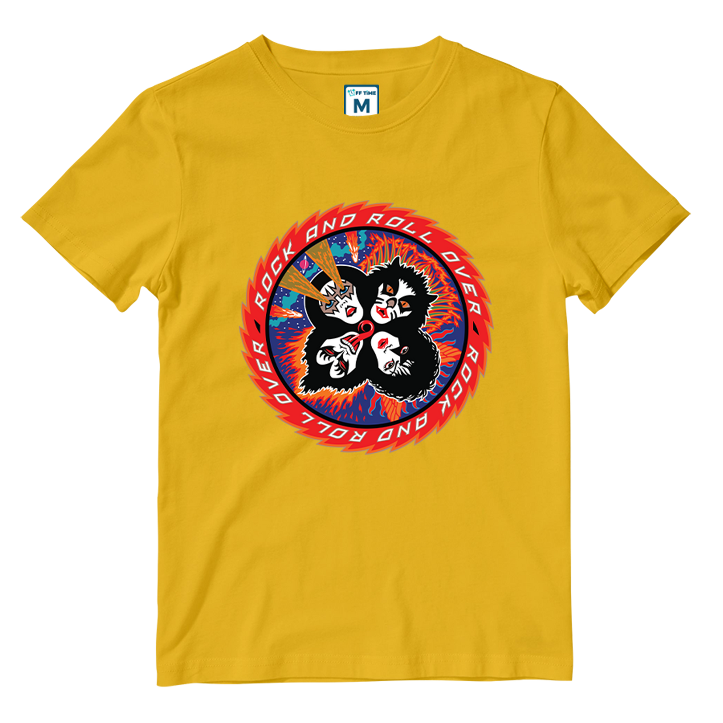 Cotton Shirt: Rock N Roll over