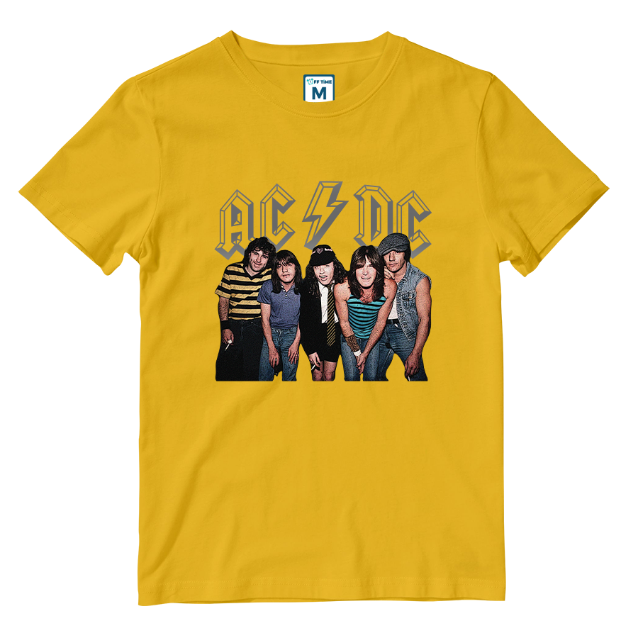 Cotton Shirt: ACDC Band Photo