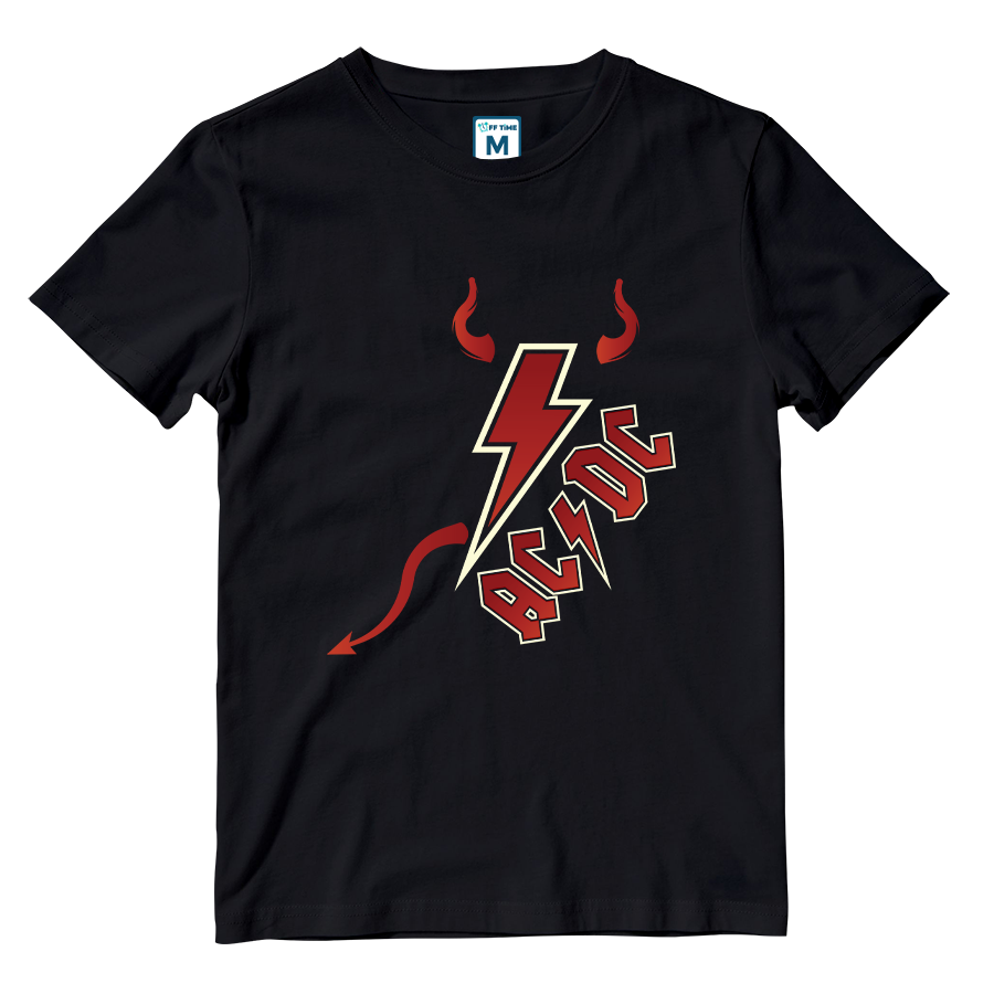 Cotton Shirt: ACDC Hell Horns