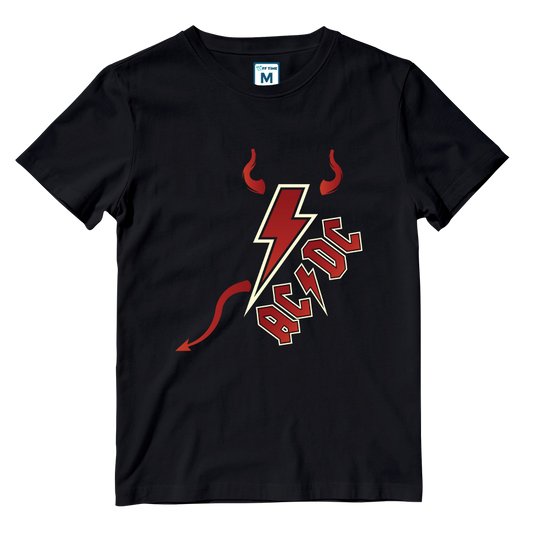 Cotton Shirt: ACDC Hell Horns