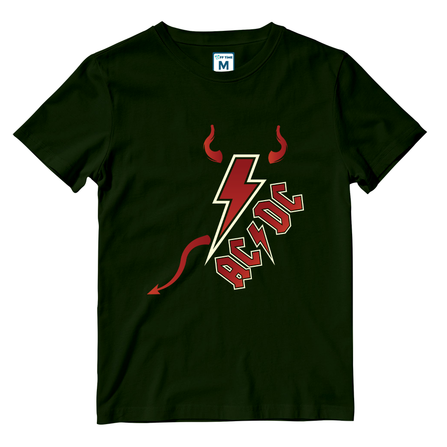 Cotton Shirt: ACDC Hell Horns