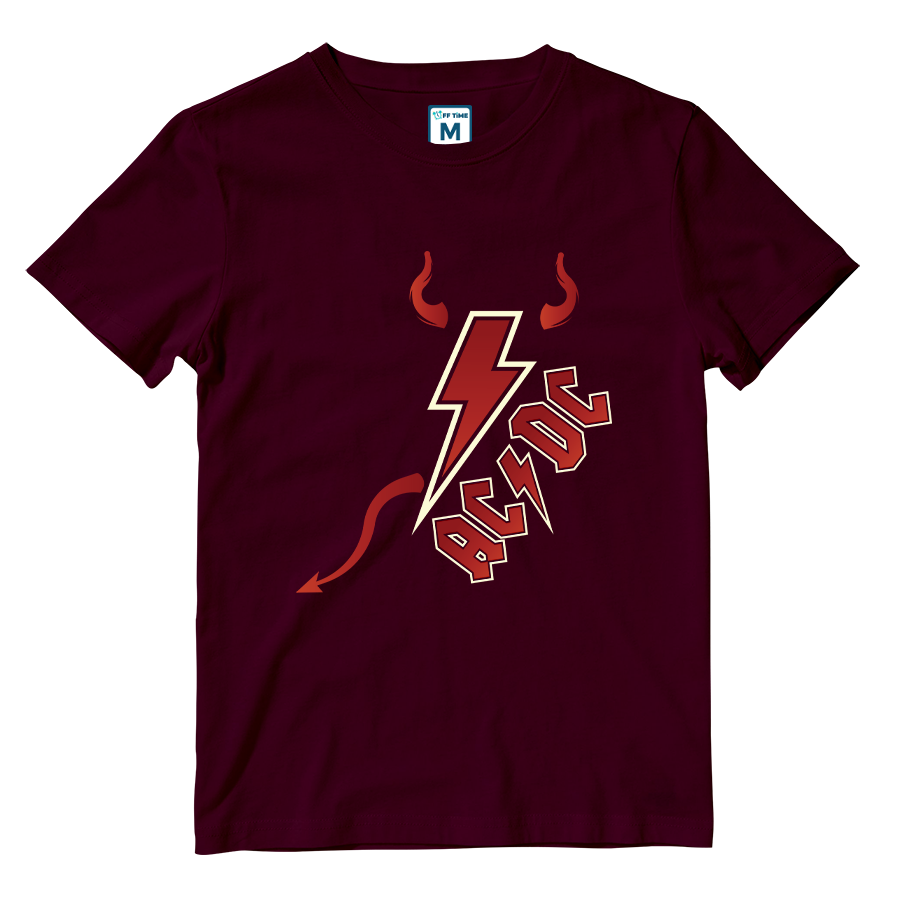 Cotton Shirt: ACDC Hell Horns