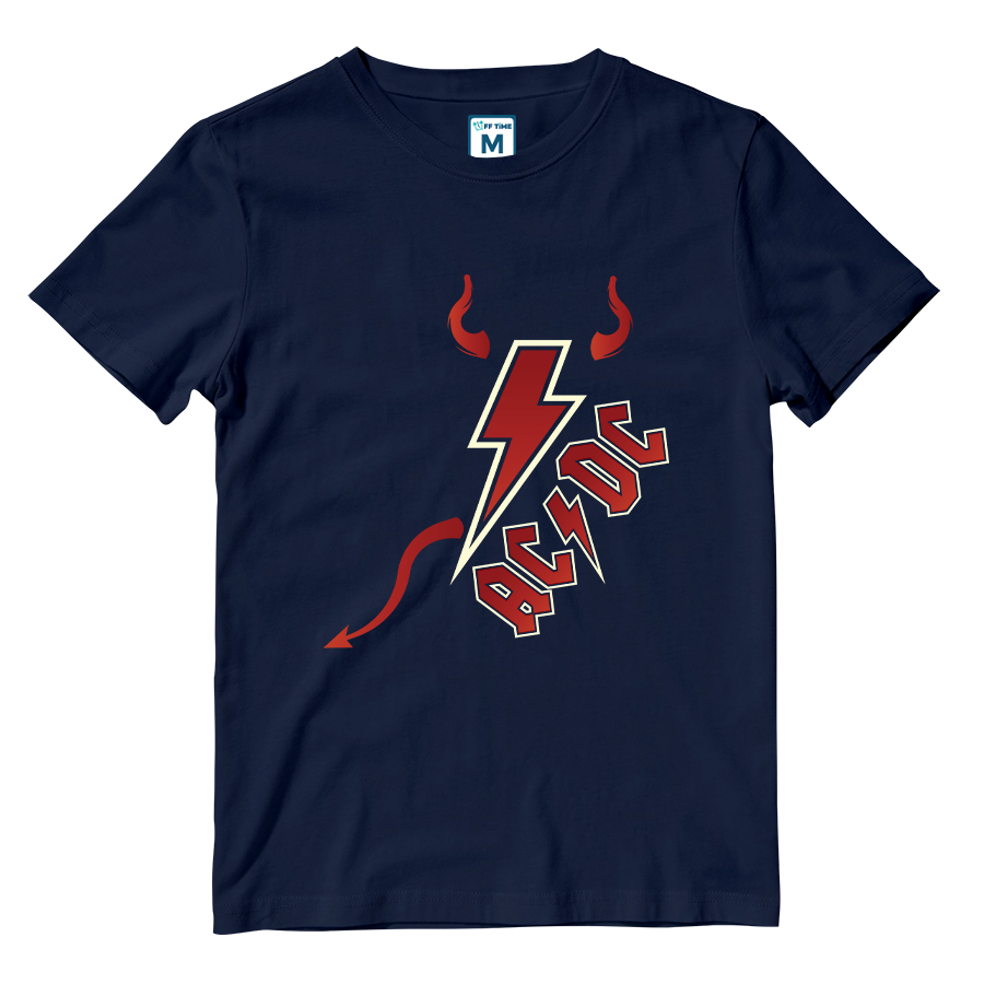 Cotton Shirt: ACDC Hell Horns