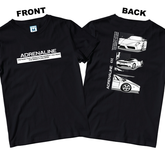 Cotton Shirt: ADRENALINE (Front and Back)